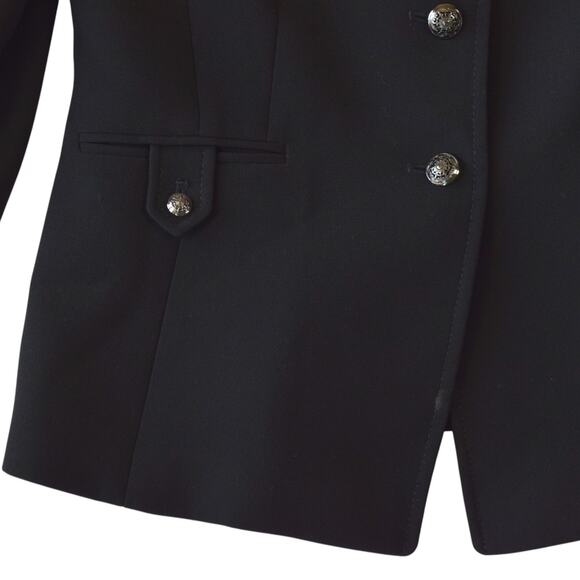 Tahari Black Petite Pantsuit Set Jacket & Pants Size 2P - Picture 4 of 10